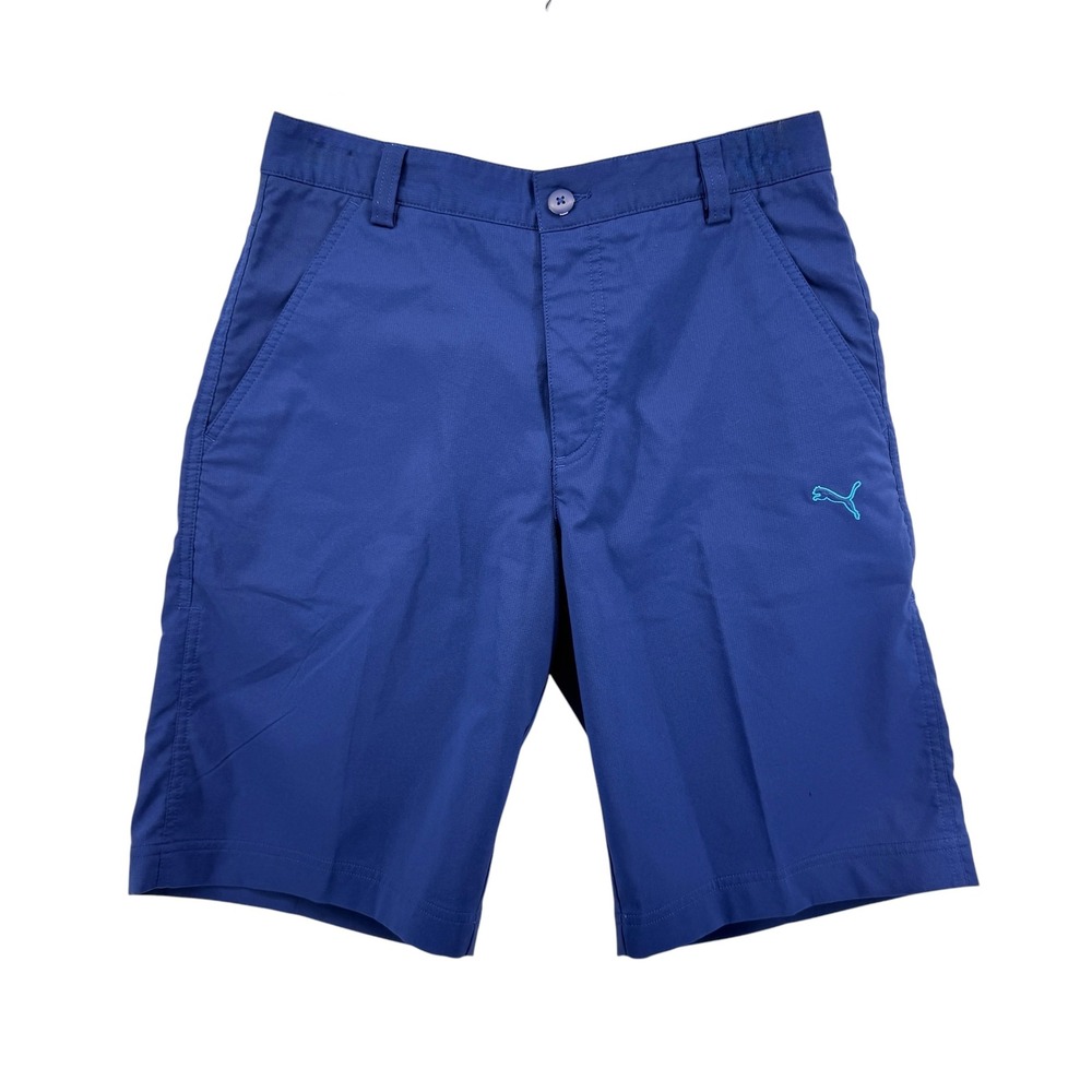 Puma Sportlifestyle Shorts Men 30‎ Pre-Owned Performance Blue Stretch Golf Logo
